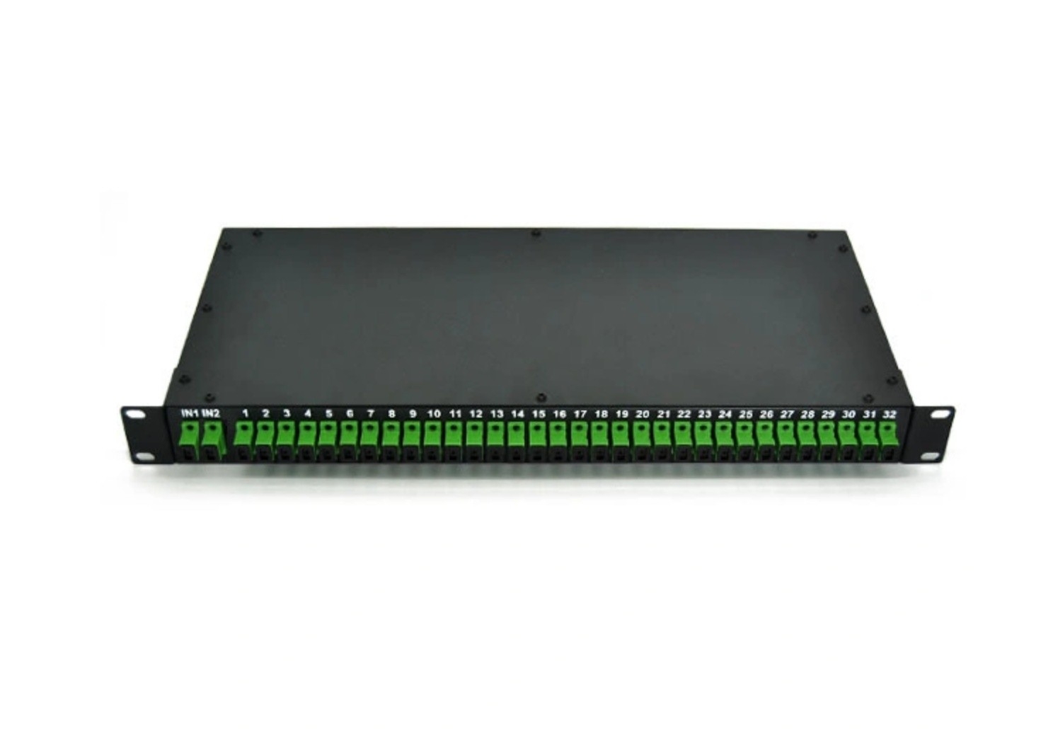 1 x 32 PLC Fiber Splitter, 1U 19" Rack Mount, SC/APC, Singlemode