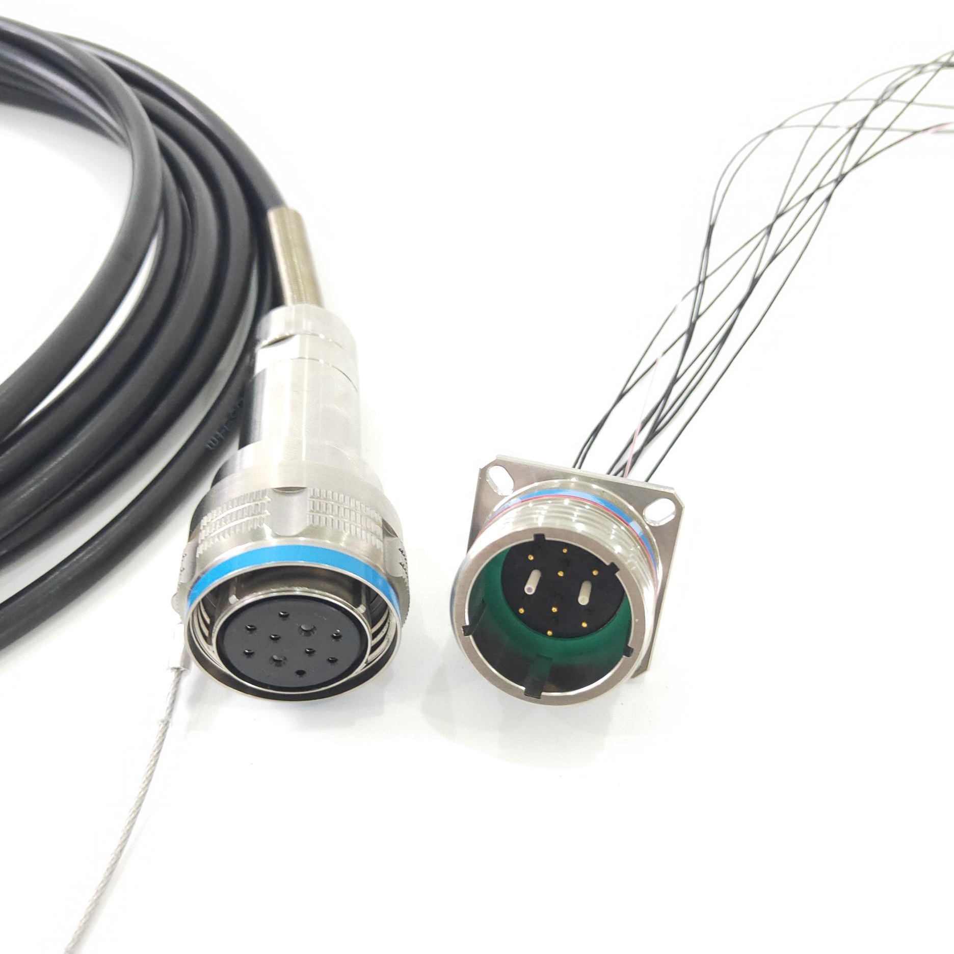 D38999 2FIBER 8POWER Hybrid Connector / D38999 Series Waterproof Optical Cable Assemblies