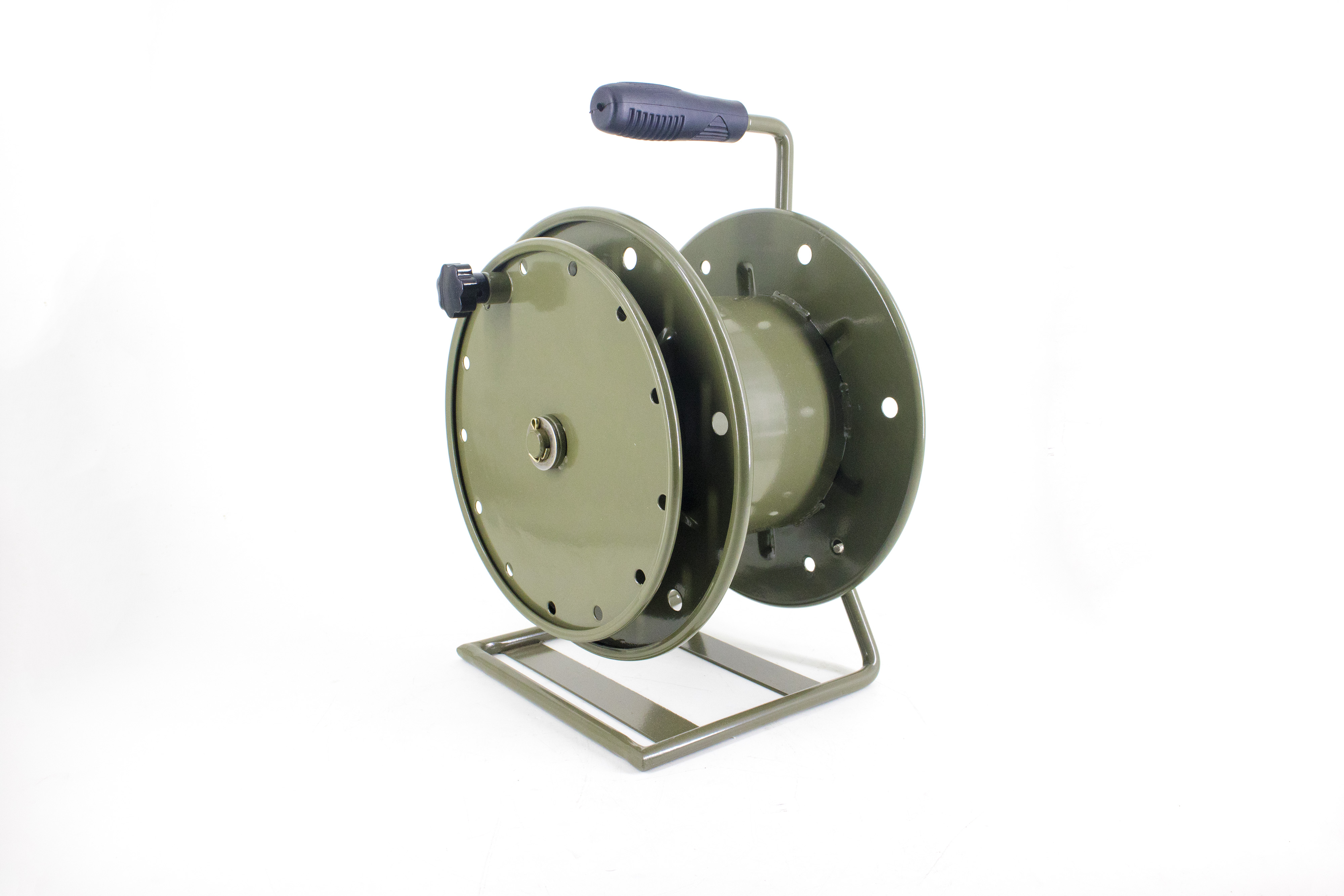 Portable Telecom Outdoor Retractable Fiber Optical Cable Reel