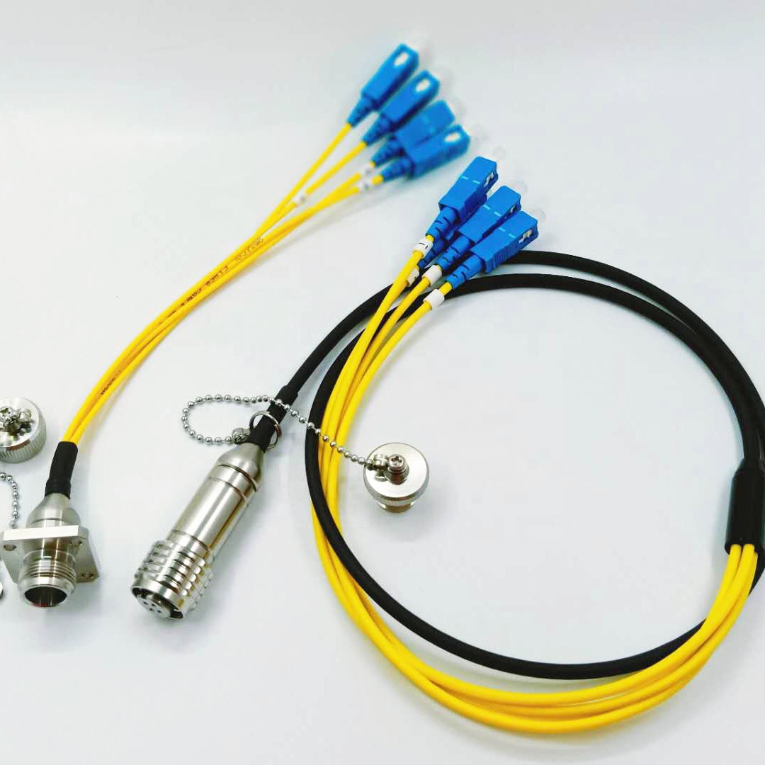 Outdoor Waterproof ODC Fibre Connector ODC 4CORES Plug and Socket Cable Assemblies