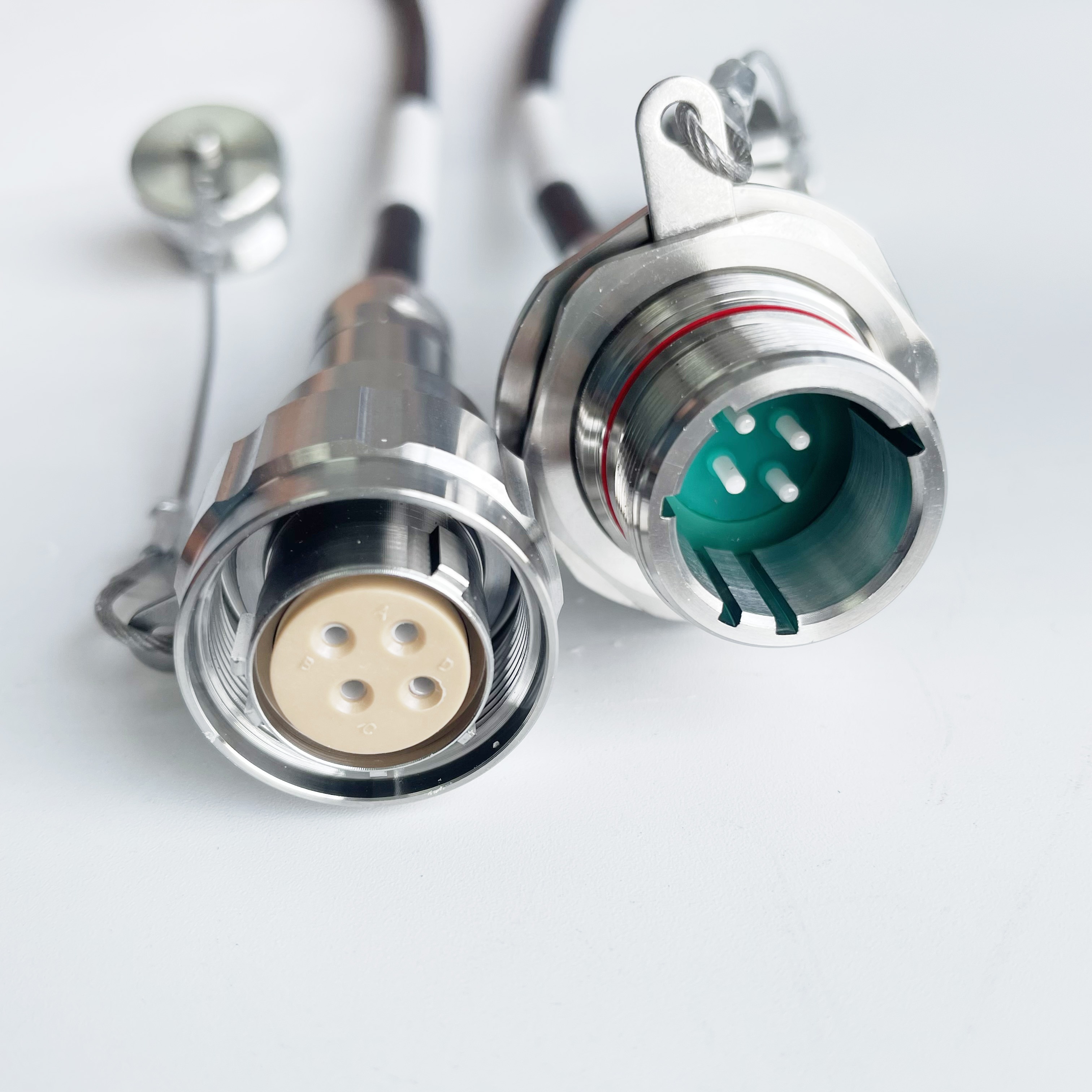  Specilty Mine Using ZLO/ GYD18 Series 4cores Male and Female Fiber Connector ZLO04P ZLO04S /GYD18T4PN GYD18T4SN