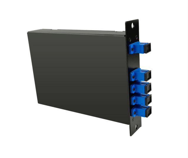 1 x 4 PLC Fiber Splitter, Standard LGX Cassette, SC/PC, Singlemode