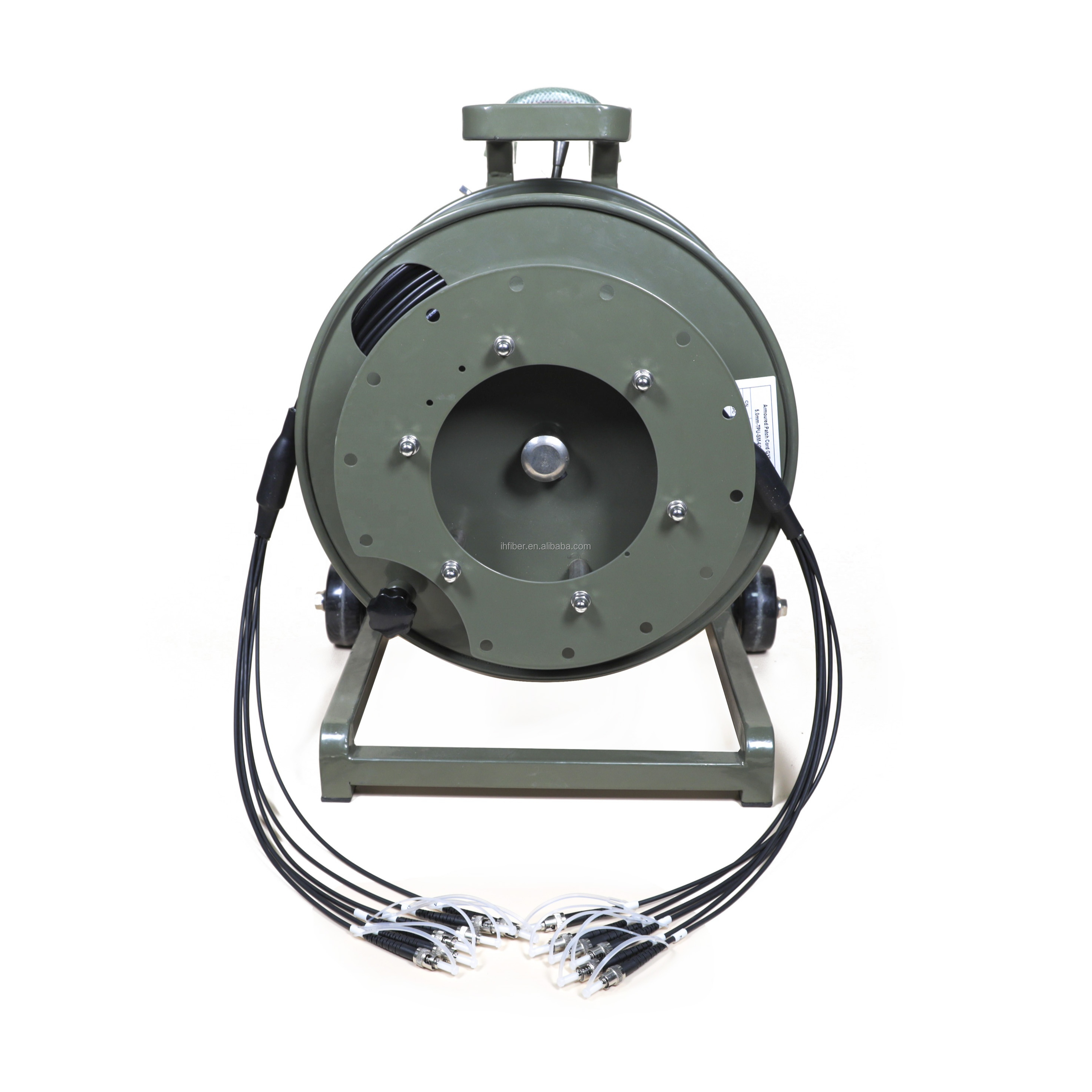 TPU Sheath Portable Communication Fiber Optic Cable Reel